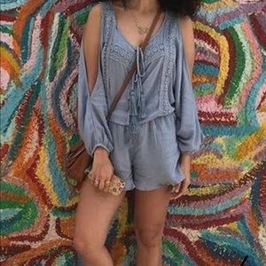 Baby blue romper